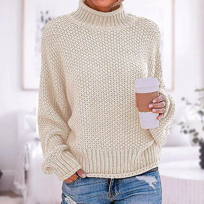 Pull basique uni manches longues