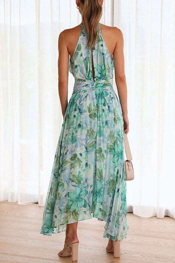 Robe midi plissée fleurie femme – Forecast