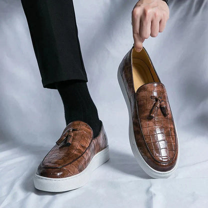 Mocassins italiens en cuir homme
