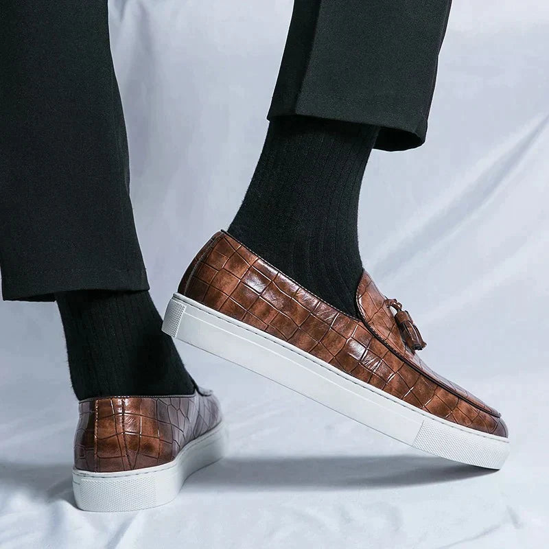 Mocassins italiens en cuir homme