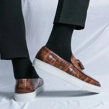 Mocassins italiens en cuir homme