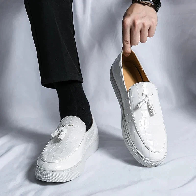 Mocassins italiens en cuir homme