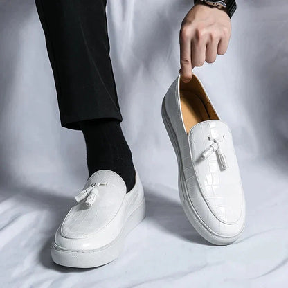 Mocassins italiens en cuir homme