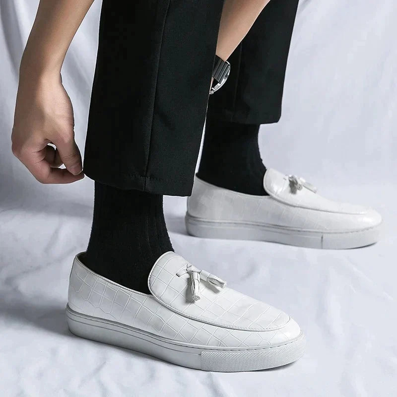 Mocassins italiens en cuir homme