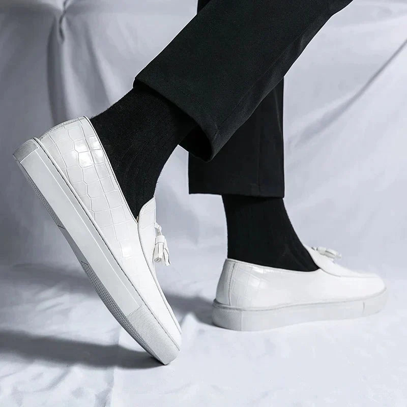 Mocassins italiens en cuir homme