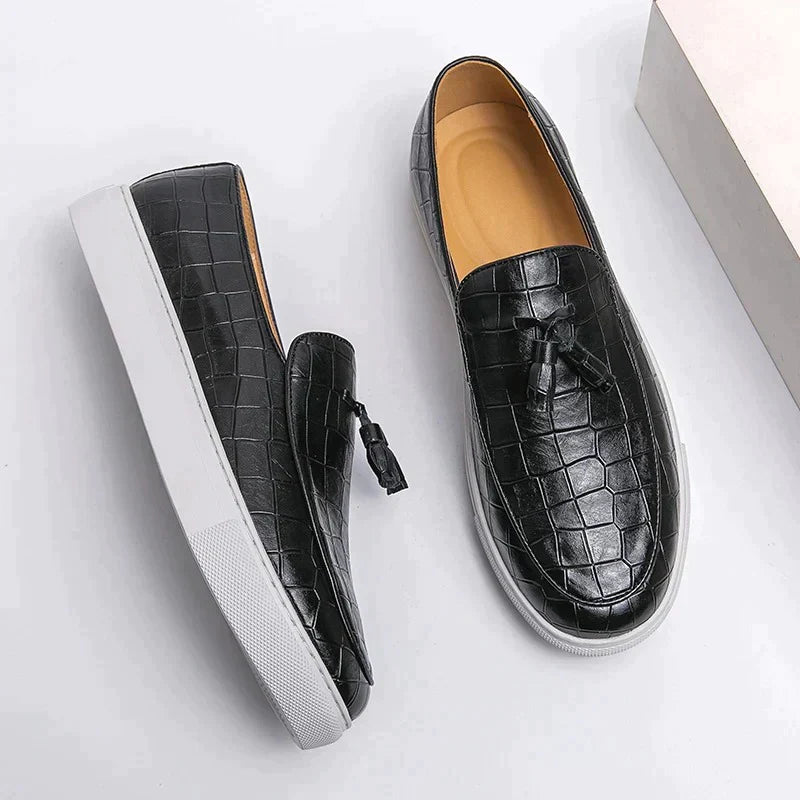 Mocassins italiens en cuir homme