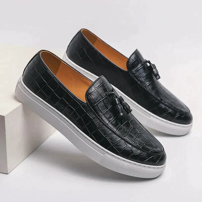 Mocassins italiens en cuir homme