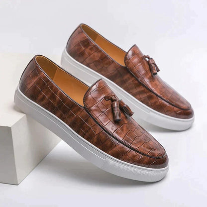Mocassins italiens en cuir homme