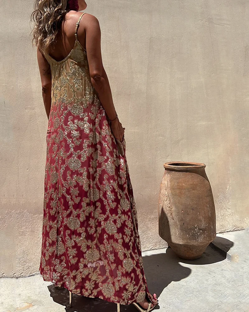 Robe imprimée femme