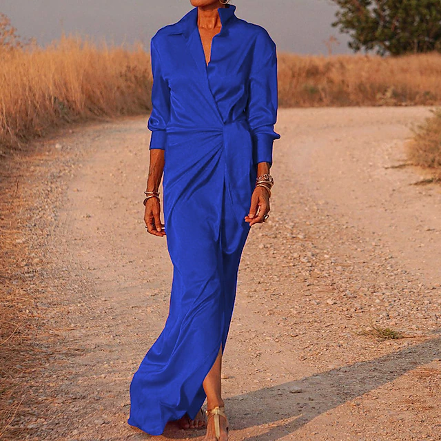 Robe chemise de soirée femme