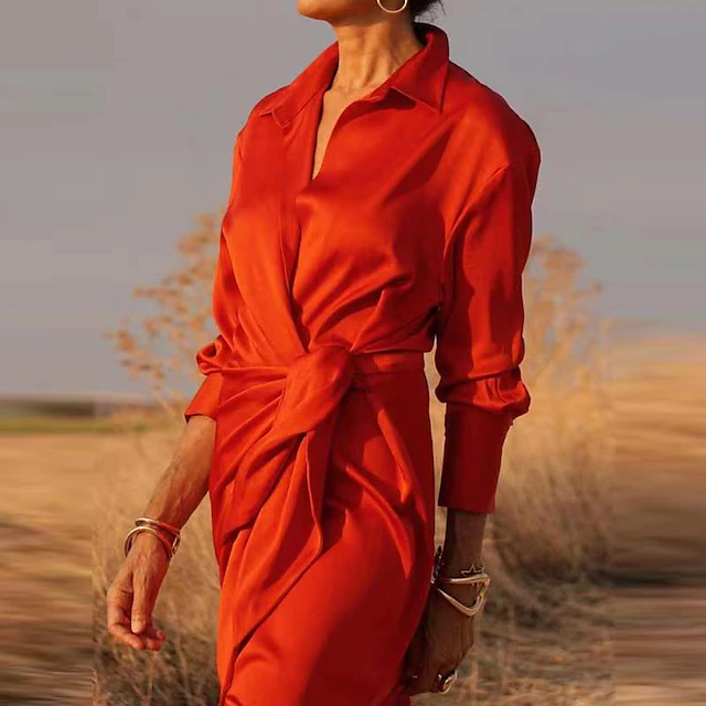 Robe chemise de soirée femme