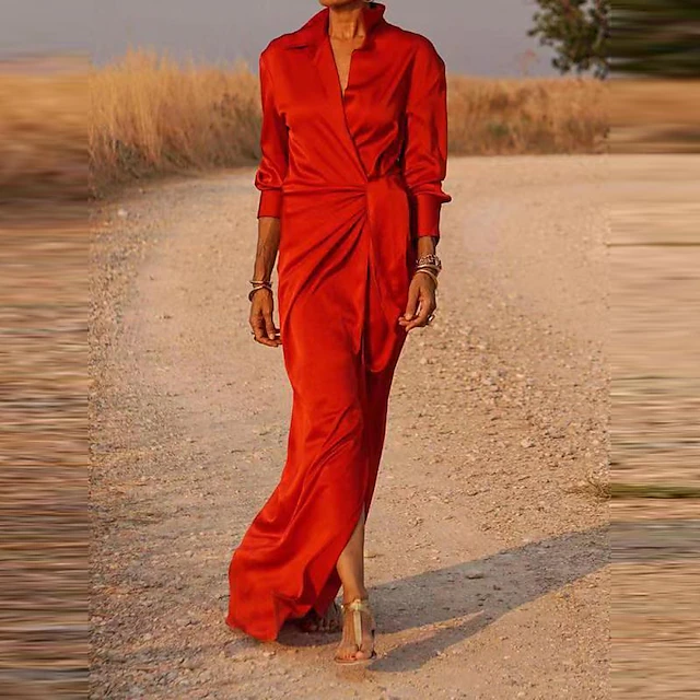 Robe chemise de soirée femme