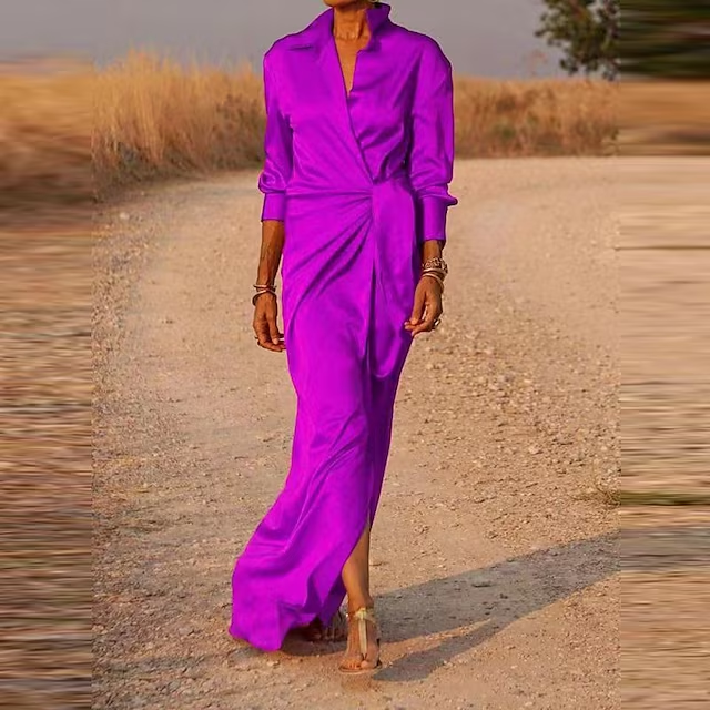 Robe chemise de soirée femme