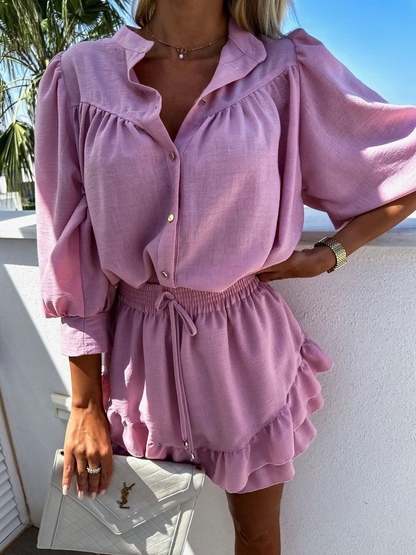 Ensemble deux pièces femme – Rose