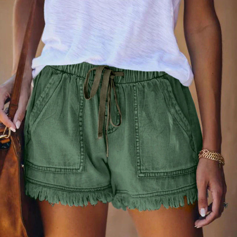 Short en jean taille haute femme – Laura