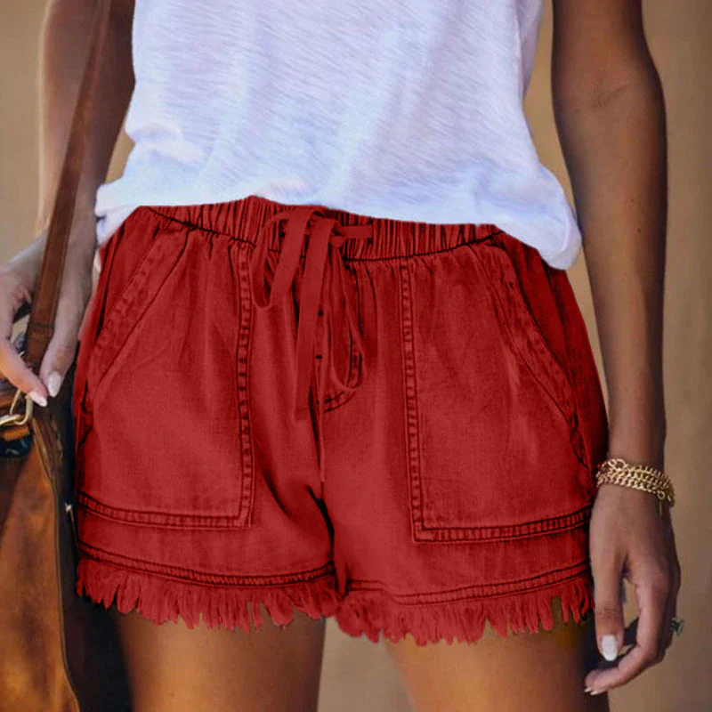 Short en jean taille haute femme – Laura