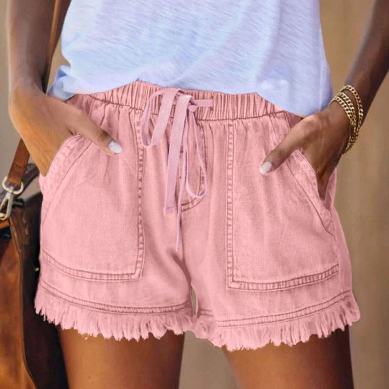 Short en jean taille haute femme – Laura