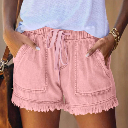 Short en jean taille haute femme – Laura