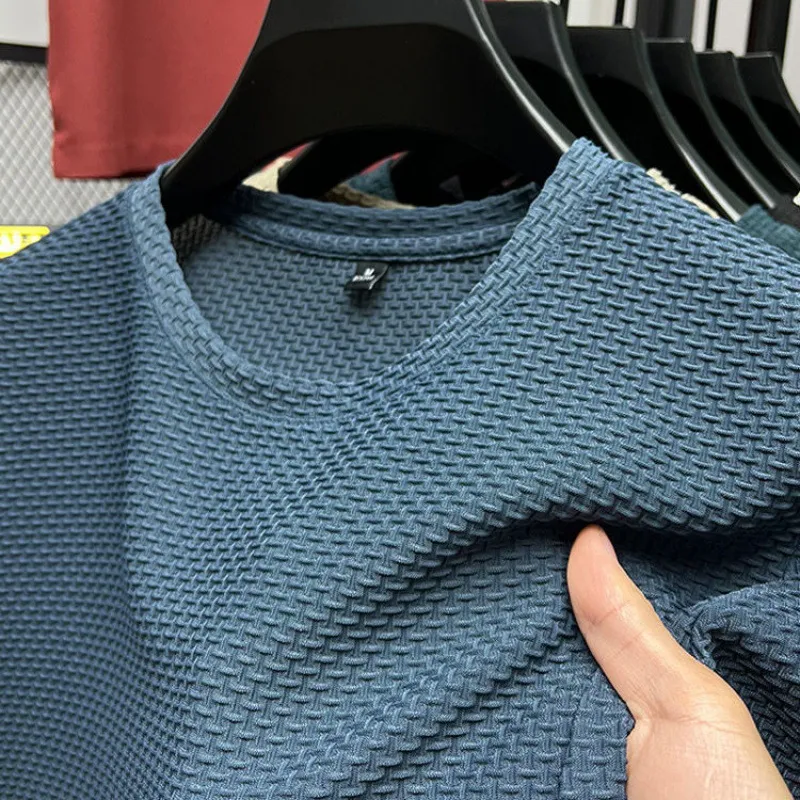 T-shirt manches courtes en maille soie glacée