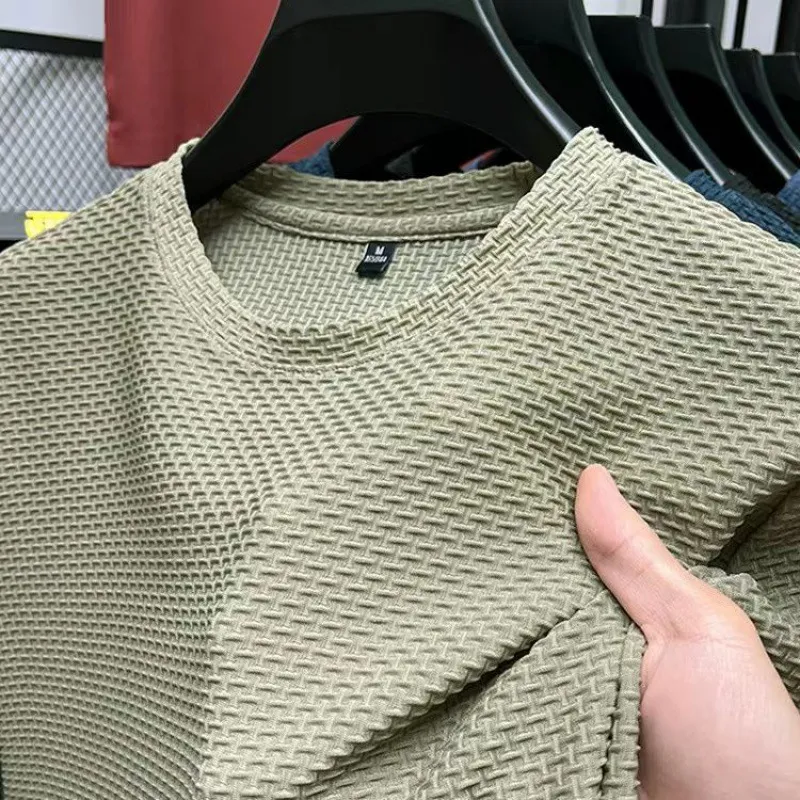 T-shirt manches courtes en maille soie glacée