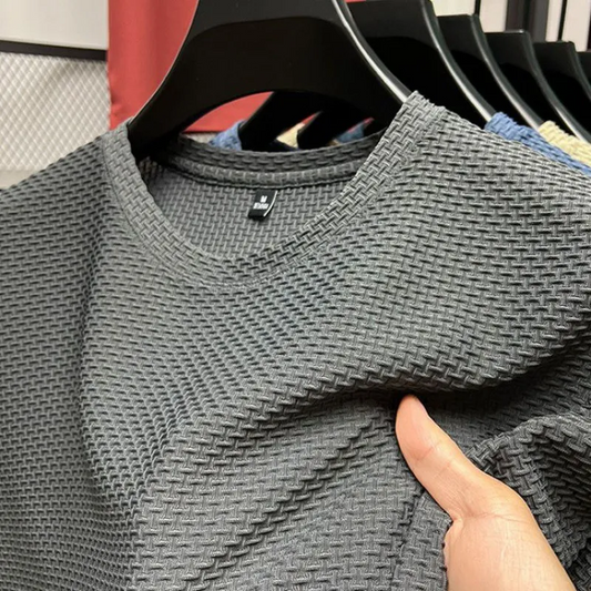 T-shirt manches courtes en maille soie glacée