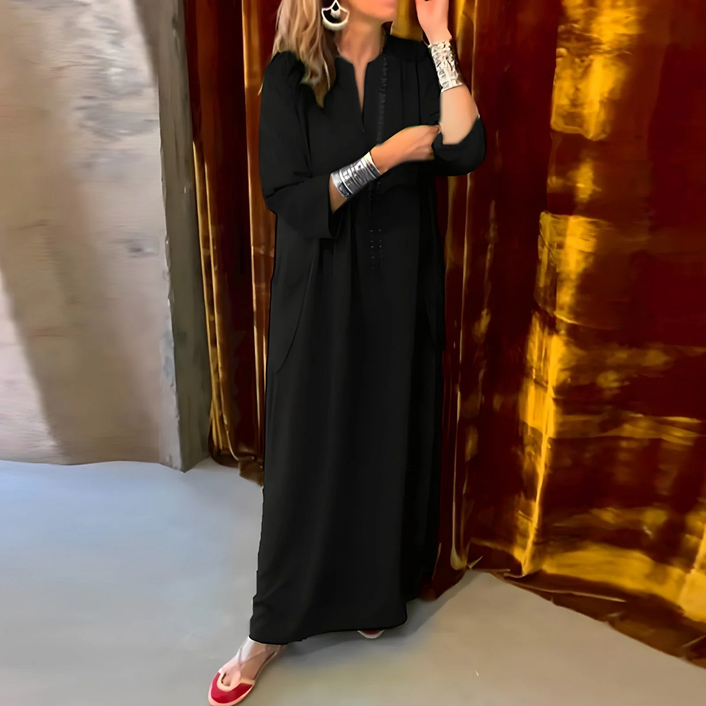 Auriane - Robe longue ample décontractée