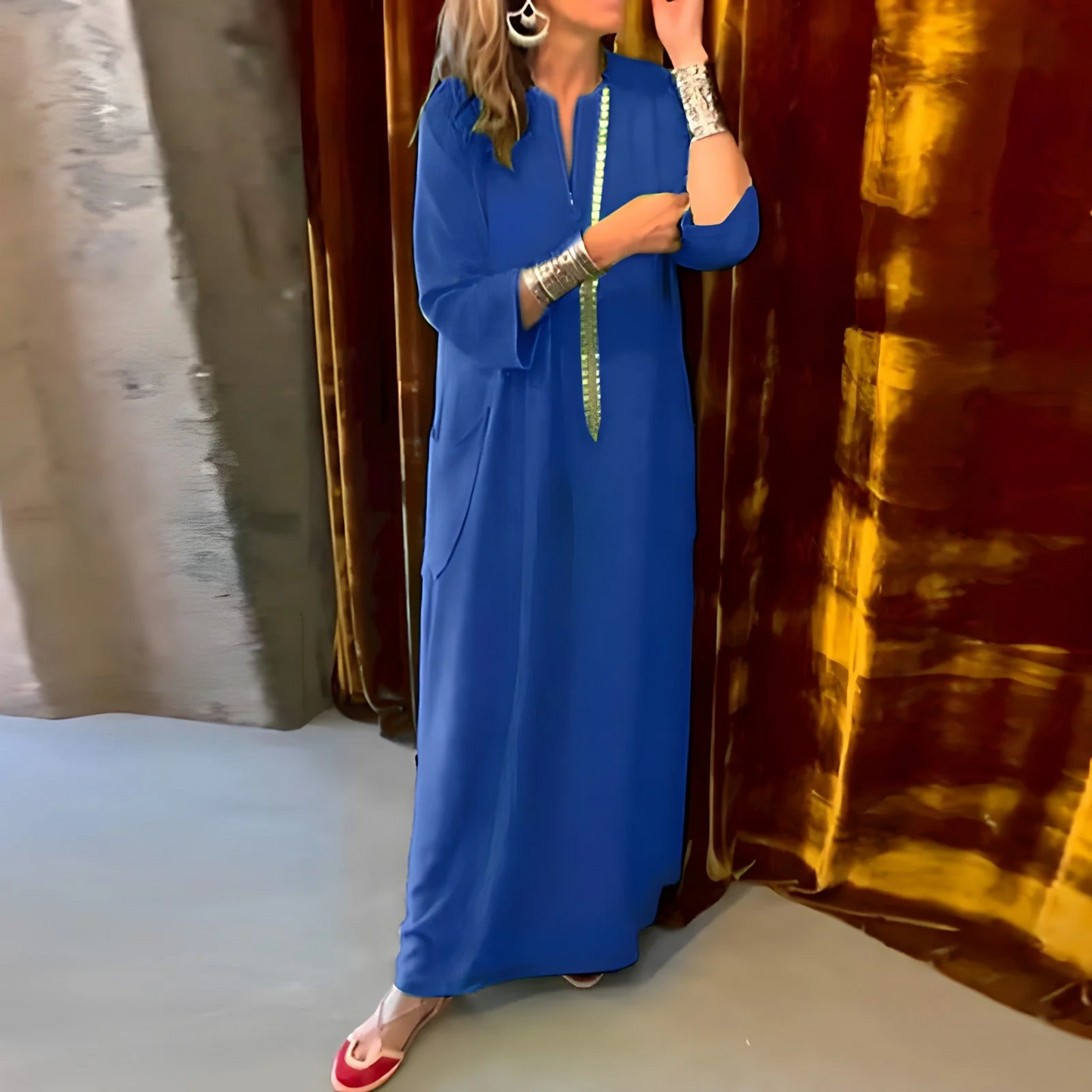 Auriane - Robe longue ample décontractée
