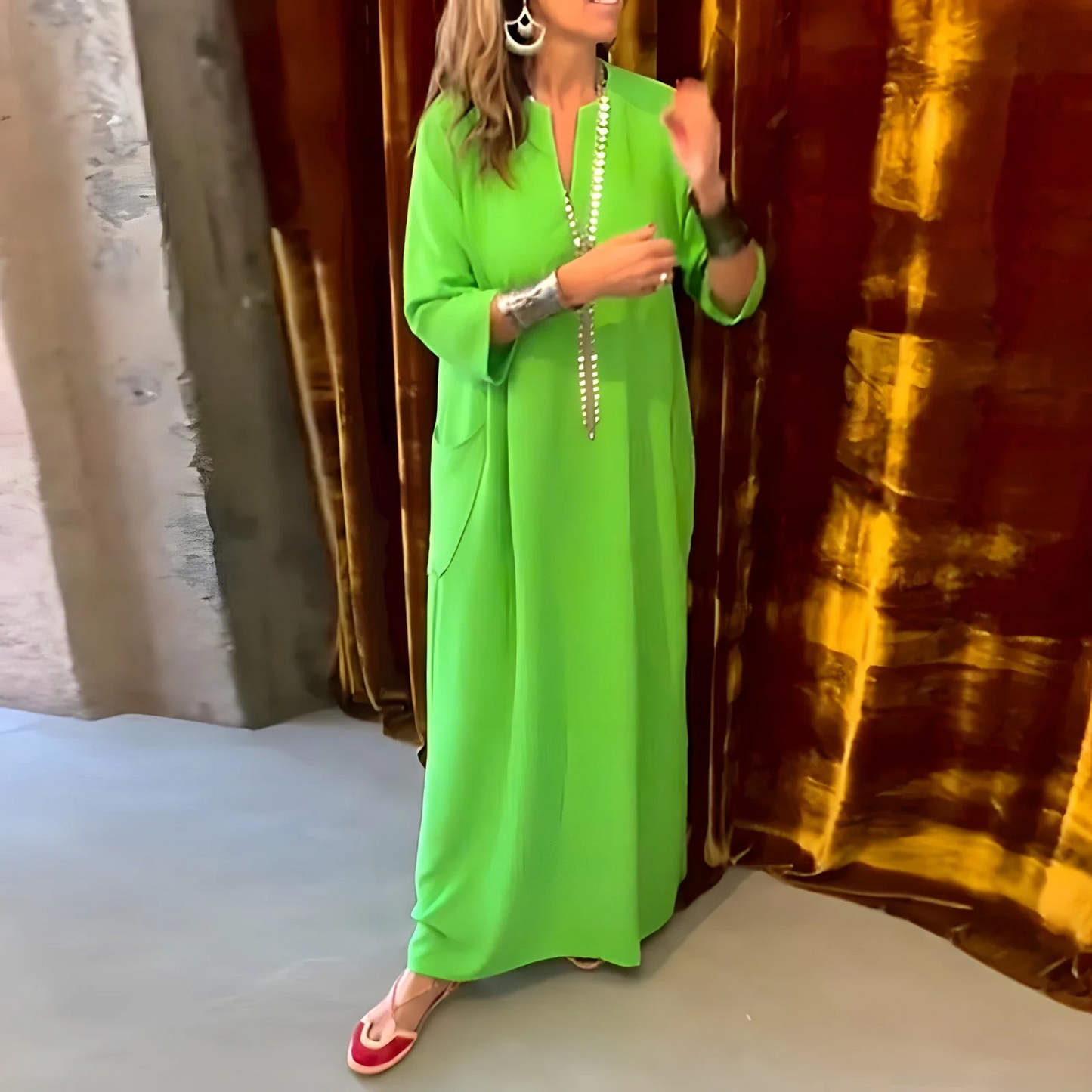 Auriane - Robe longue ample décontractée