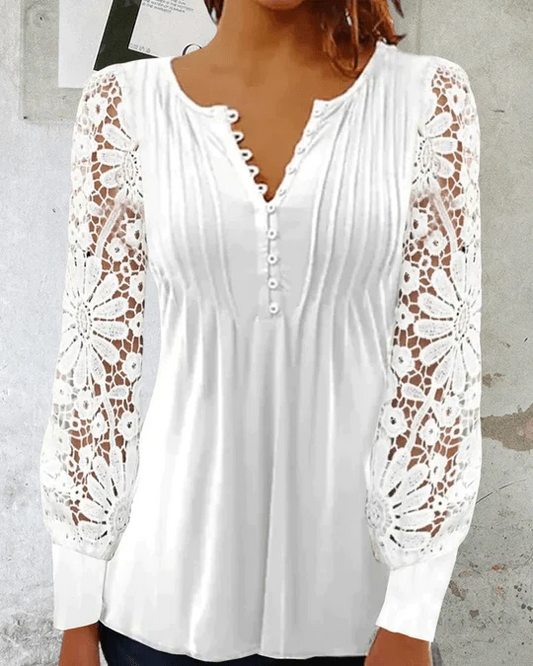Blouse élégante manches longues femme – Jeanne