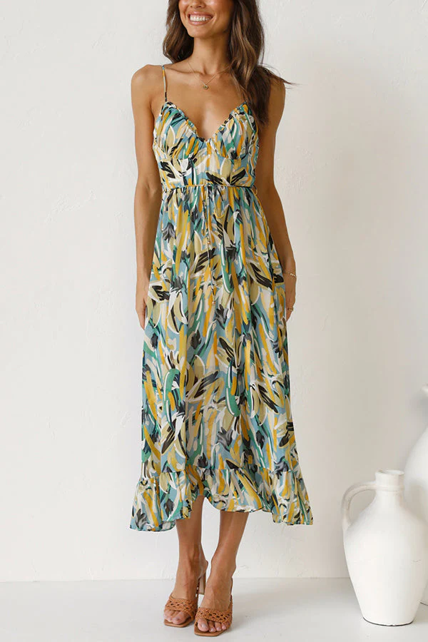 Robe midi multicolore femme – Véronica
