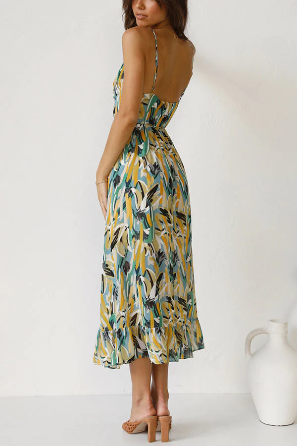 Robe midi multicolore femme – Véronica