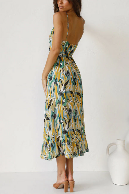 Robe midi multicolore femme – Véronica