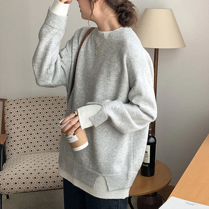 Pull oversize manches longues femme