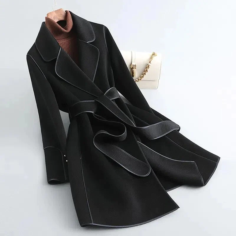 Trench-coat en laine vierge