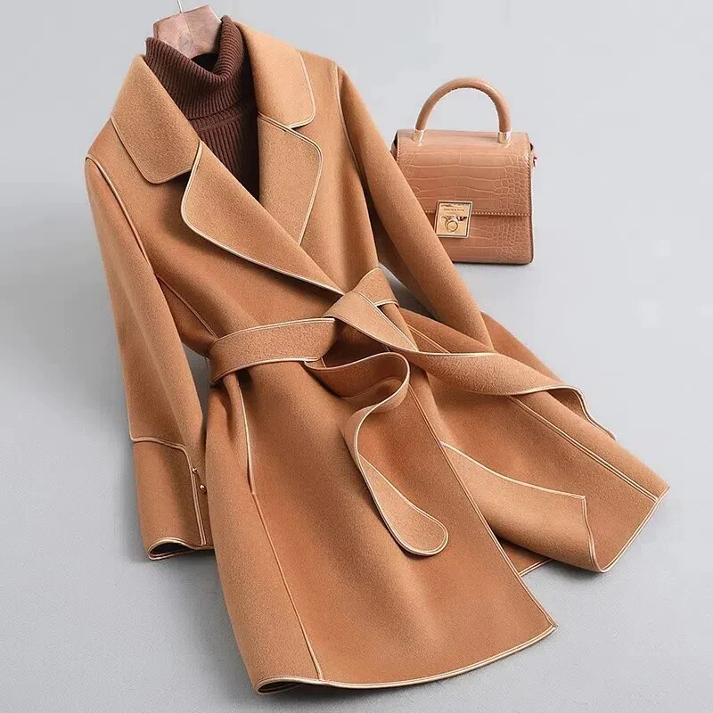 Trench-coat en laine vierge