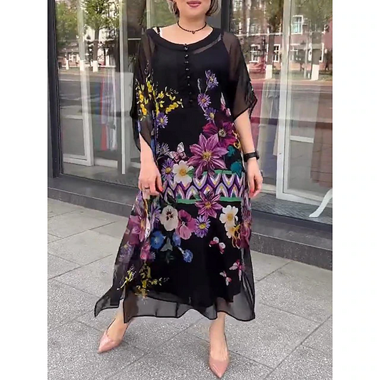 Robe fleurie décontractée femme