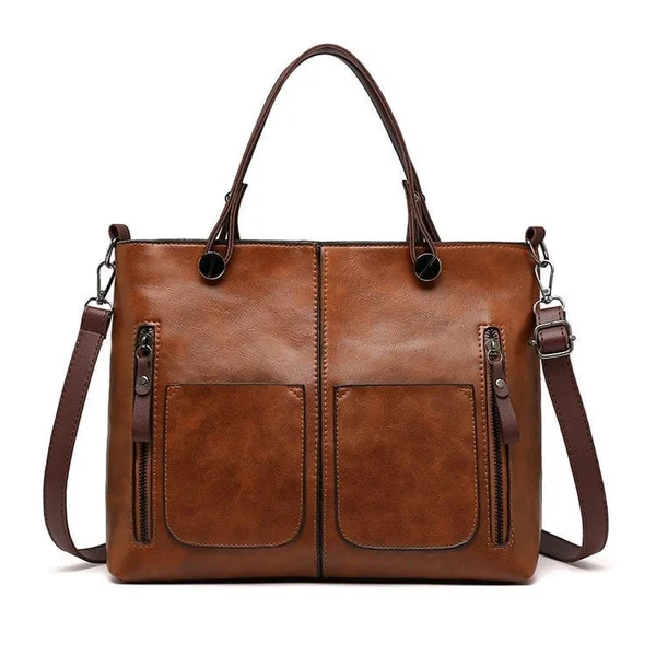 Sac bandoulière en cuir vintage femme