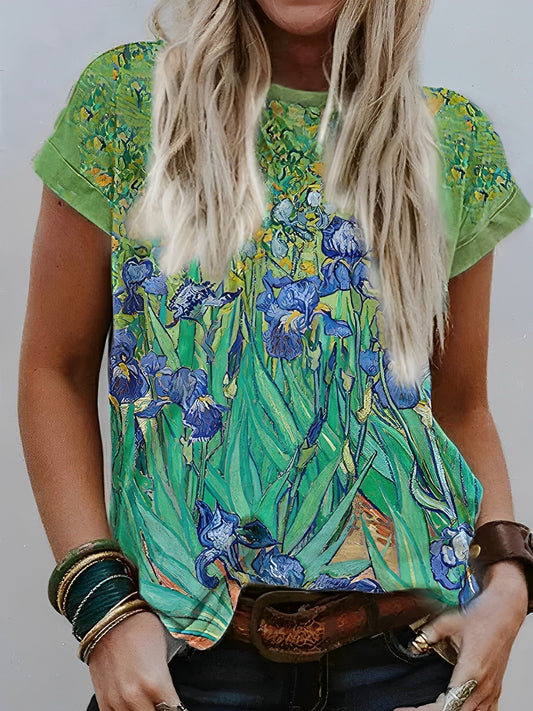T-shirt imprimé Iris Van Gogh