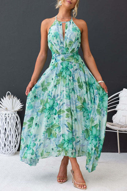 Robe midi plissée fleurie femme – Forecast