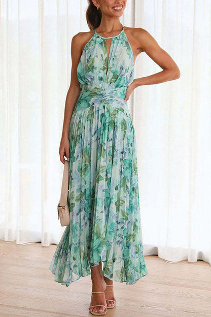 Robe midi plissée fleurie femme – Forecast