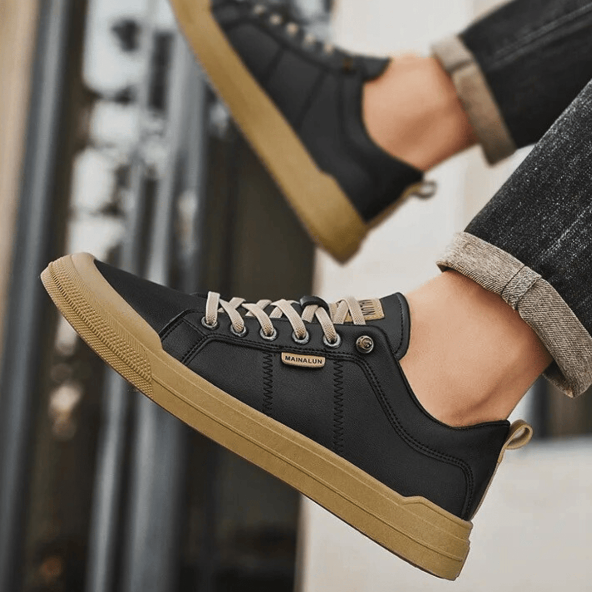 Baskets en cuir premium – Harrington