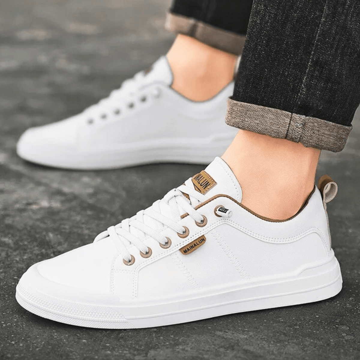 Baskets en cuir premium – Harrington